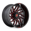 D808 HURRICANE GLOSS BLACK MILLED RED TINT