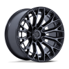 FC882 TRAX GLOSS BLACK MACHINED FACE DARK TINTED CLEAR