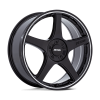 PE003 P2E GLOSS BLACK W/ MACHINED LIP