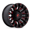 D829 QUAKE GLOSS BLACK MILLED RED TINT