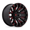 D829 QUAKE GLOSS BLACK MILLED RED TINT
