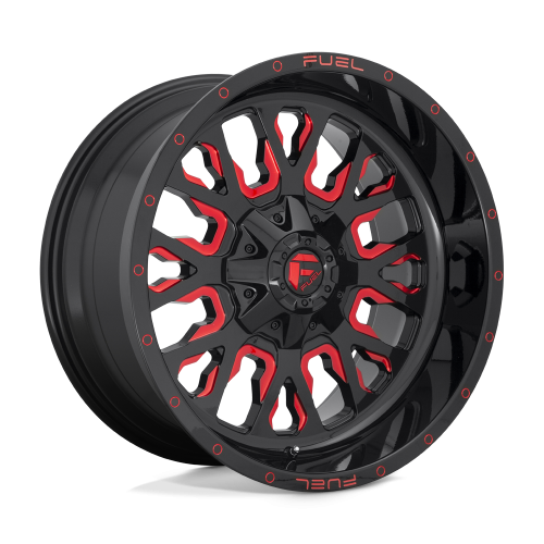 D612 STROKE GLOSS BLACK RED TINTED CLEAR