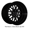 570 WEB RX Black with Black LipMATTE BLACK GLOSS BLACK LIP